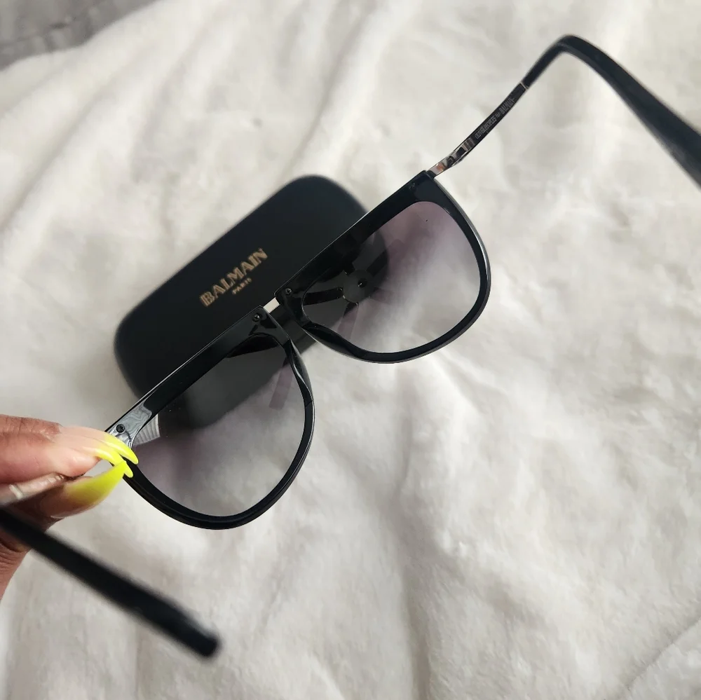 Balmain Black and Silver Sunglasses - Picture 4 of 9